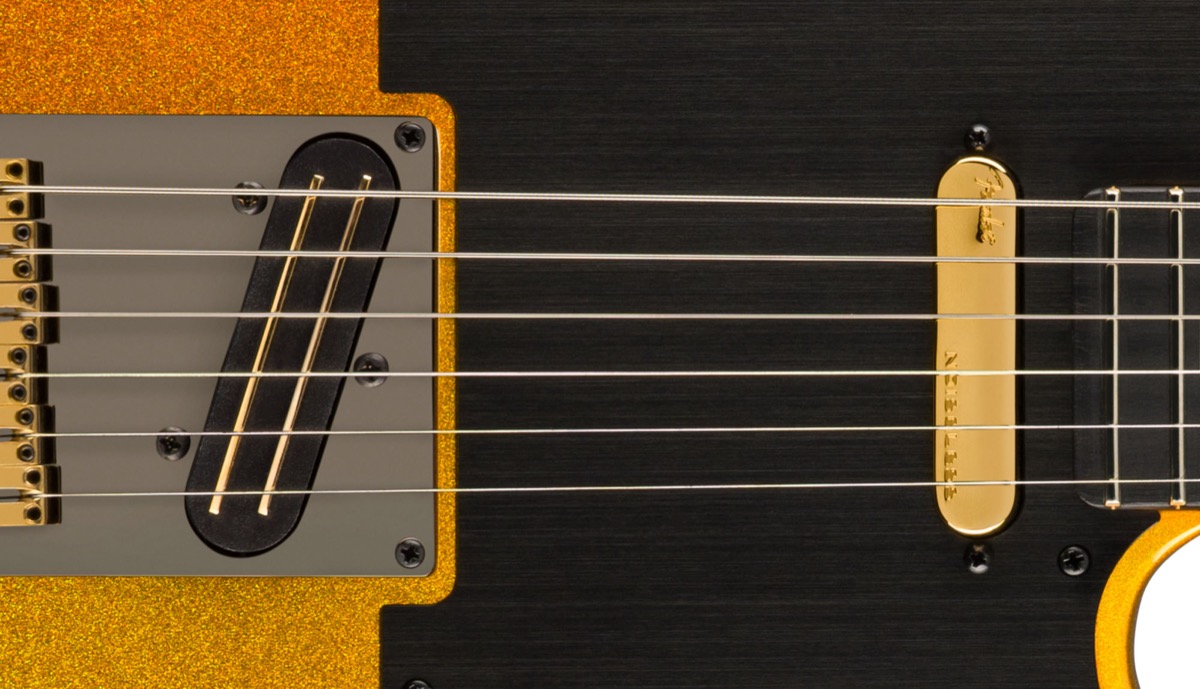 Fender 75th Anniversary American Ultra II Telecaster, Fastlane humbucker and Noiseless pickup detail