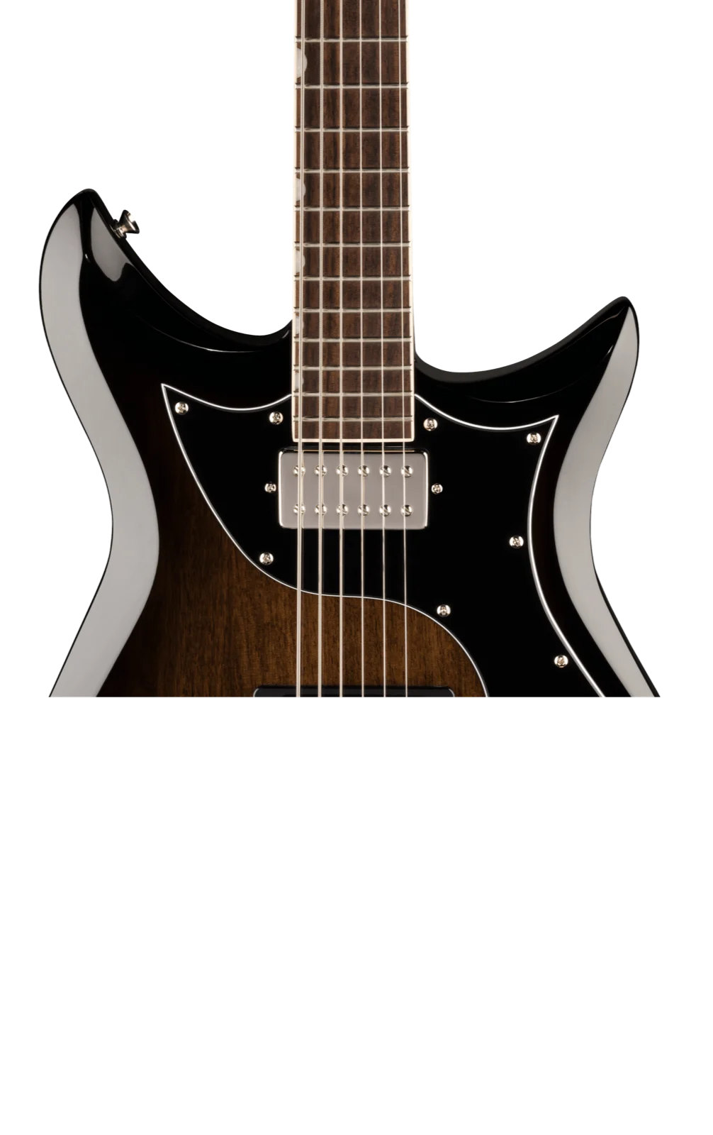 Gretsch Electromatic CVT Baritone, body detail with Twin Six pickups and bridge